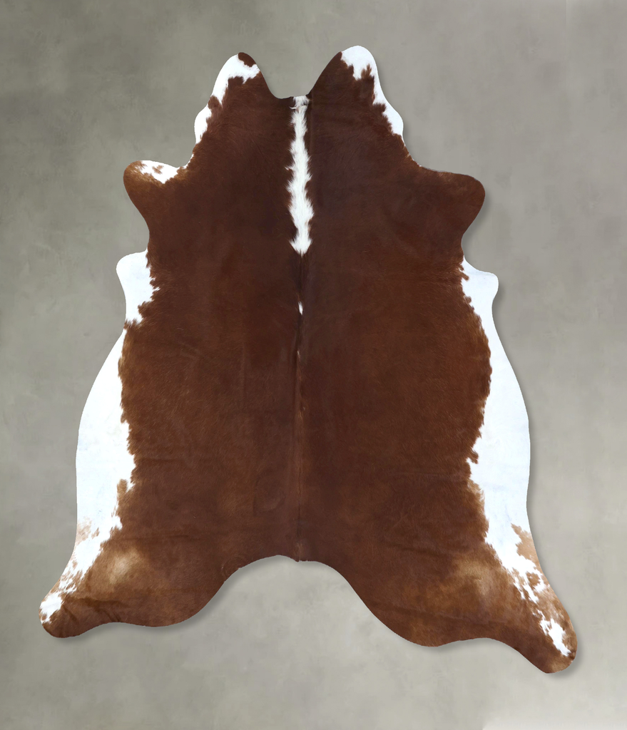 Hereford XX-Large Brazilian Cowhide Rug 7'6"H x 6'11"W #B19455 by Hudson Hides