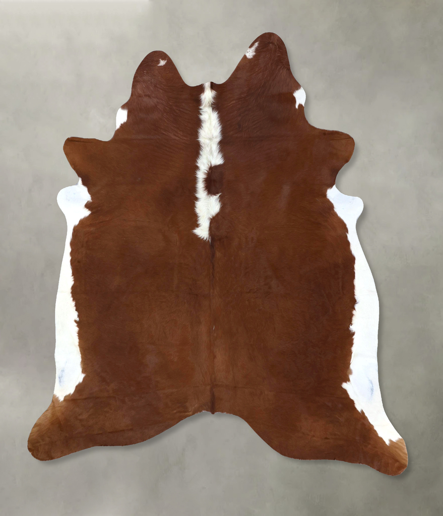 Hereford XX-Large Brazilian Cowhide Rug 7'11"H x 6'11"W #B19457 by Hudson Hides