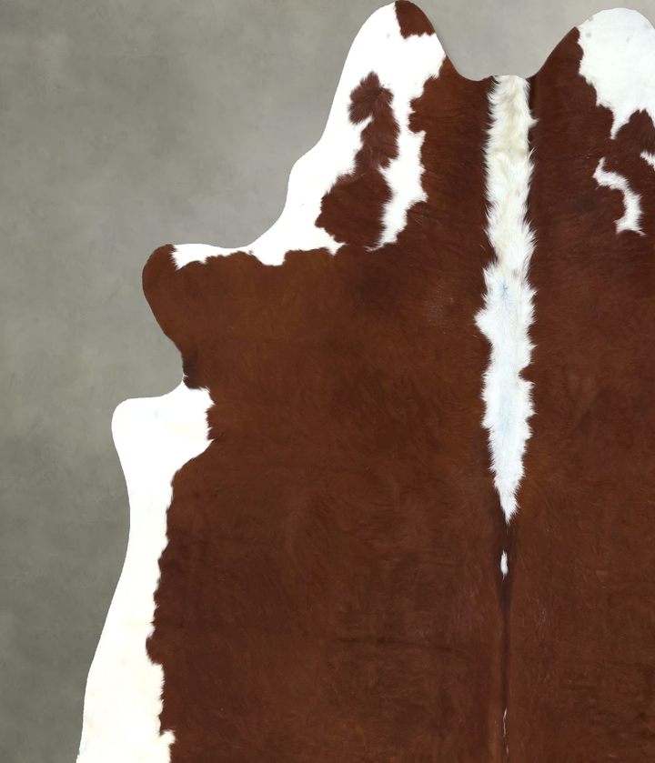 Hereford XX-Large Brazilian Cowhide Rug 7'7"H x 7'2"W #B19459 by Hudson Hides