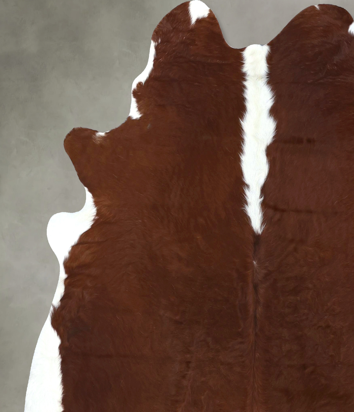 Hereford XX-Large Brazilian Cowhide Rug 7'6"H x 6'10"W #B19460 by Hudson Hides