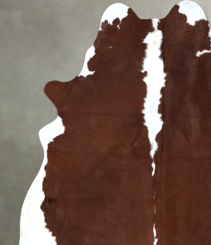 Hereford XX-Large Brazilian Cowhide Rug 7'8"H x 6'8"W #B19461 by Hudson Hides