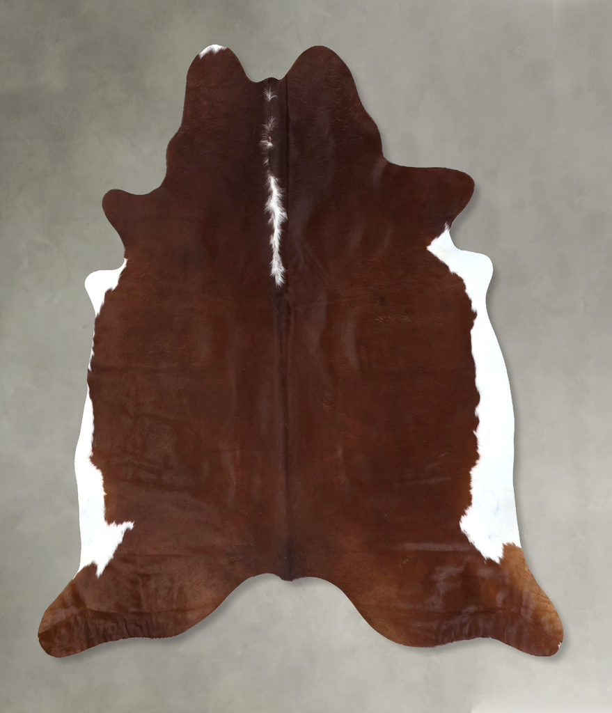 Hereford X-Large Brazilian Cowhide Rug 7'2"H x 6'10"W #B19462 by Hudson Hides