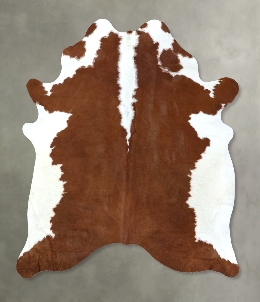 Hereford X-Large Brazilian Cowhide Rug 7'7"H x 6'2"W #B19463 by Hudson Hides