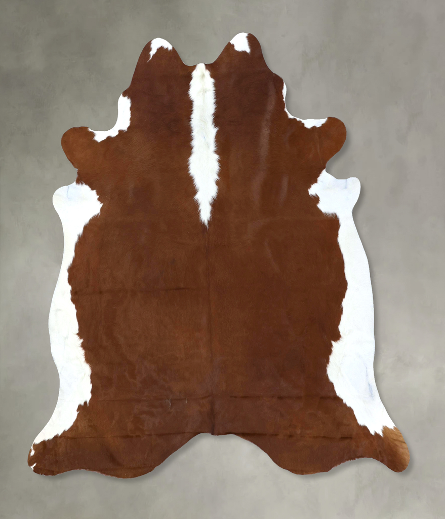 Hereford X-Large Brazilian Cowhide Rug 7'4"H x 6'9"W #B19464 by Hudson Hides