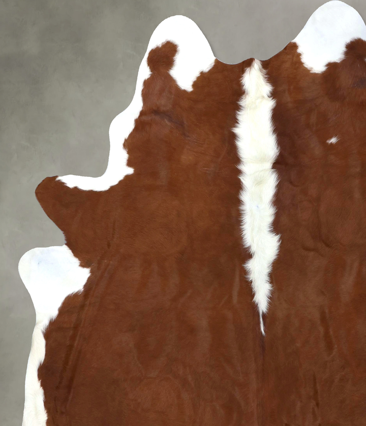 Hereford XX-Large Brazilian Cowhide Rug 8'4"H x 7'5"W #B19467 by Hudson Hides