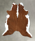 Hereford XX-Large Brazilian Cowhide Rug 8'0"H x 7'3"W #B19468 by Hudson Hides