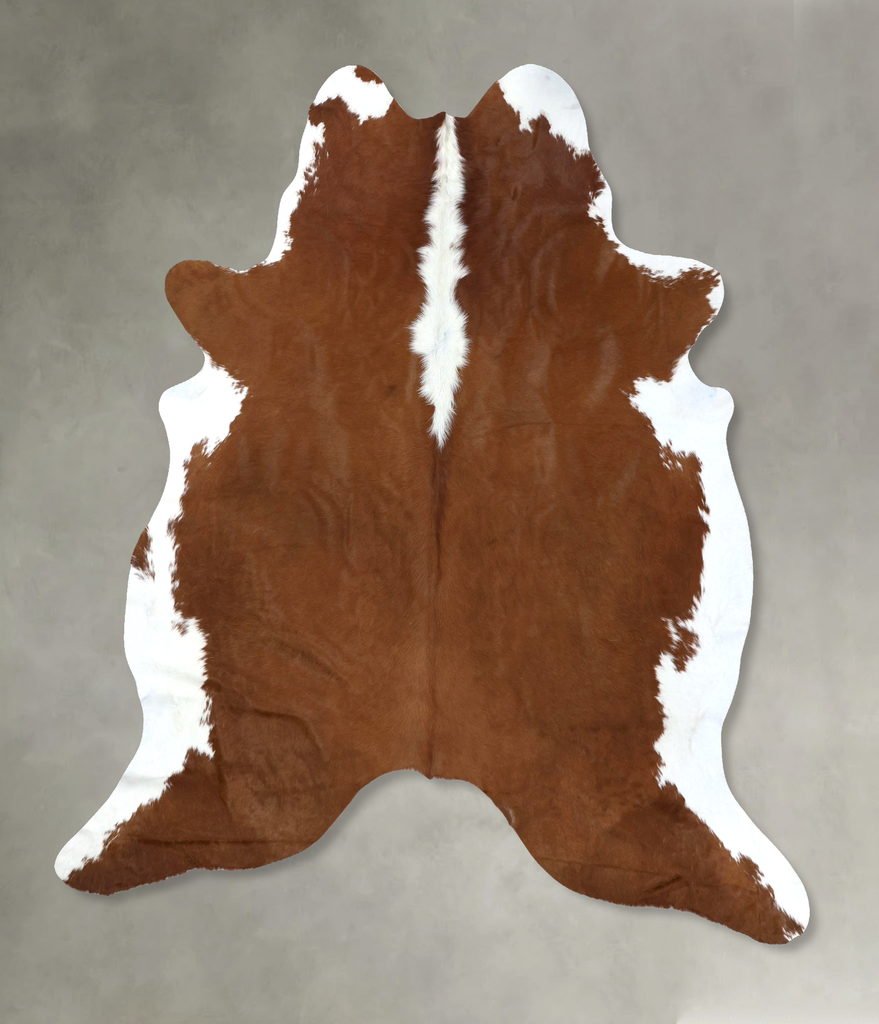 Hereford XX-Large Brazilian Cowhide Rug 8'0"H x 7'3"W #B19468 by Hudson Hides