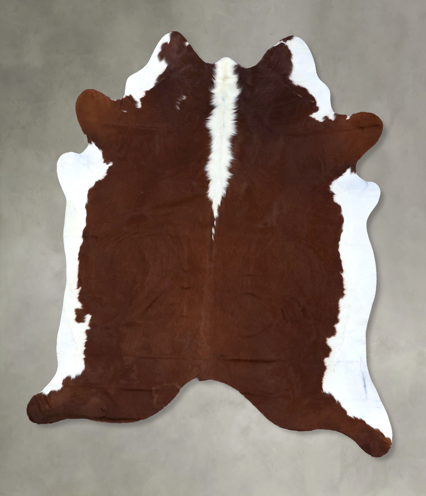 Hereford X-Large Brazilian Cowhide Rug 7'3"H x 6'5"W #B19469 by Hudson Hides