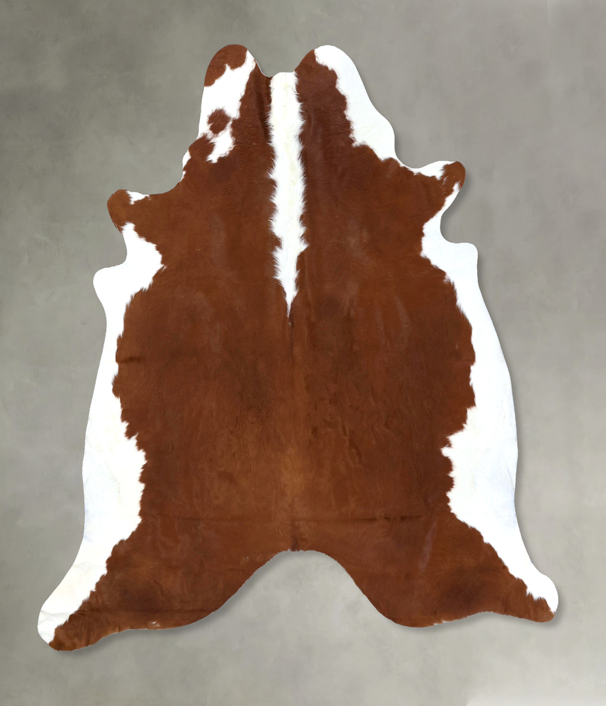 Hereford XX-Large Brazilian Cowhide Rug 7'5"H x 7'2"W #B19470 by Hudson Hides