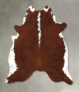 Hereford XX-Large Brazilian Cowhide Rug 7'10"H x 6'10"W #B19471 by Hudson Hides