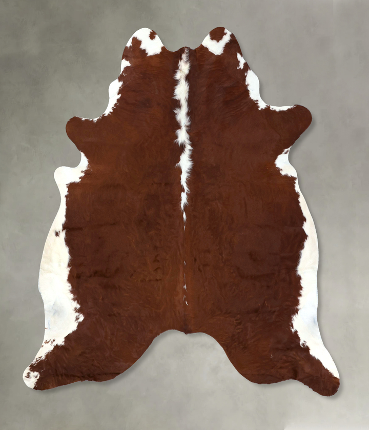 Hereford XX-Large Brazilian Cowhide Rug 7'10"H x 6'10"W #B19471 by Hudson Hides