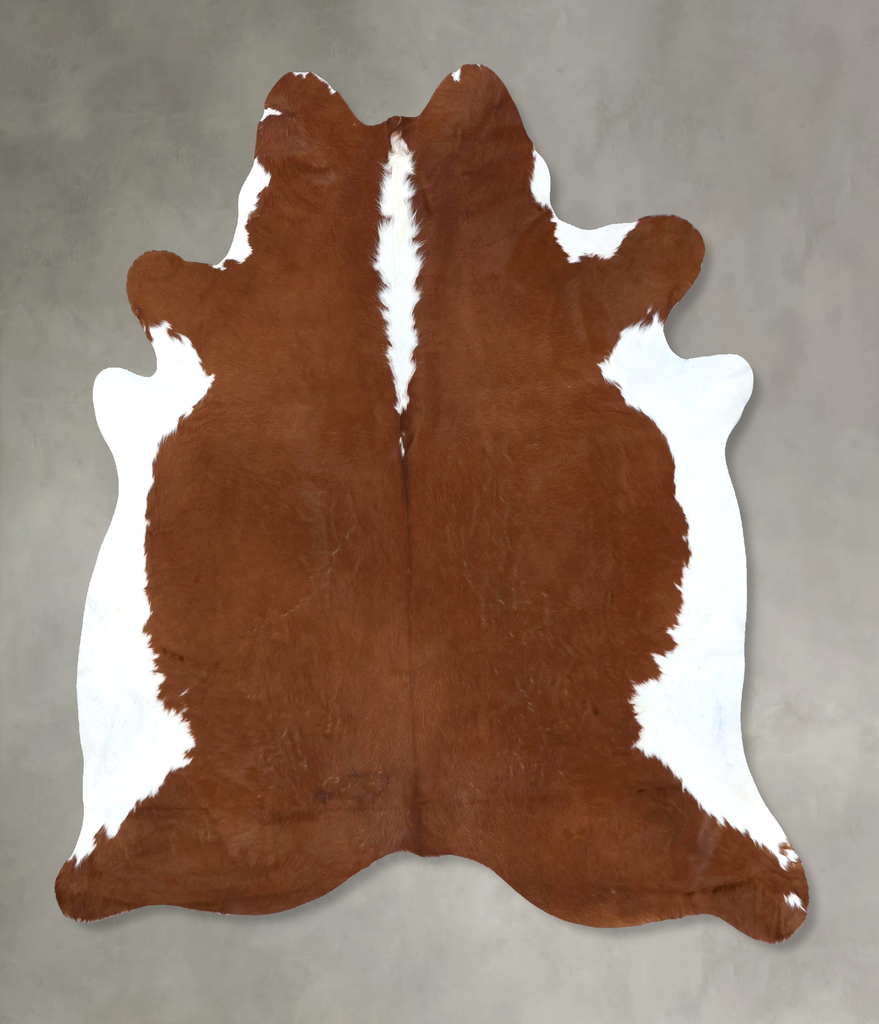 Hereford X-Large Brazilian Cowhide Rug 7'2"H x 6'8"W #B19475 by Hudson Hides