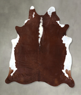 Hereford XX-Large Brazilian Cowhide Rug 8'7"H x 7'6"W #B19476 by Hudson Hides