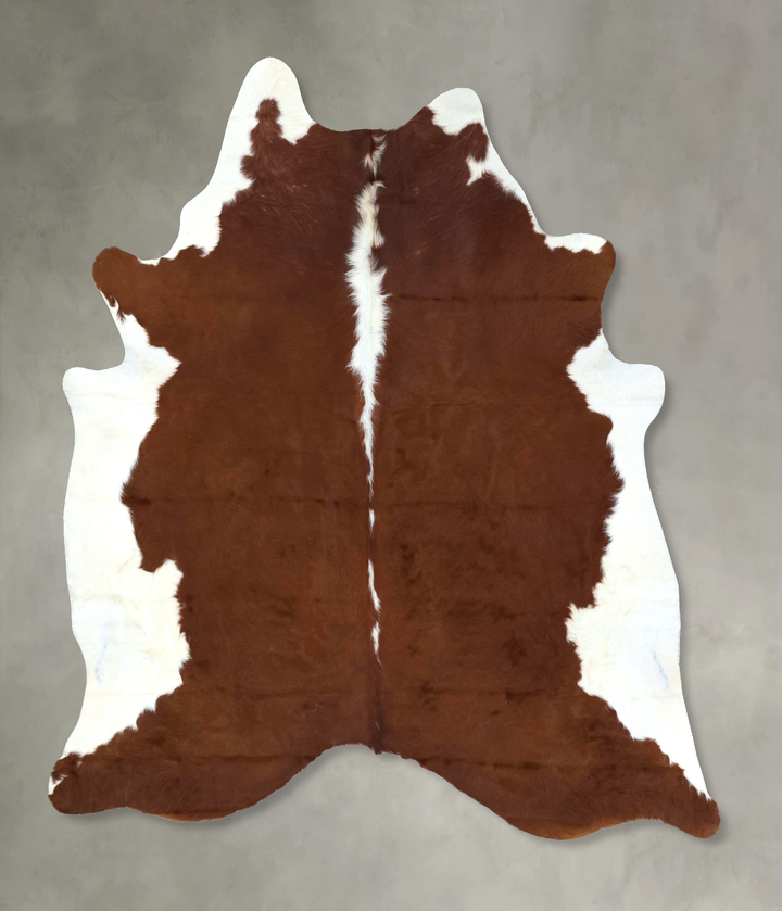 Hereford XX-Large Brazilian Cowhide Rug 7'6"H x 6'9"W #B19478 by Hudson Hides