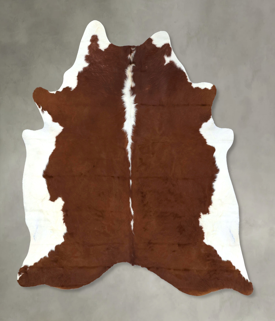 Hereford XX-Large Brazilian Cowhide Rug 7'6"H x 6'9"W #B19478 by Hudson Hides