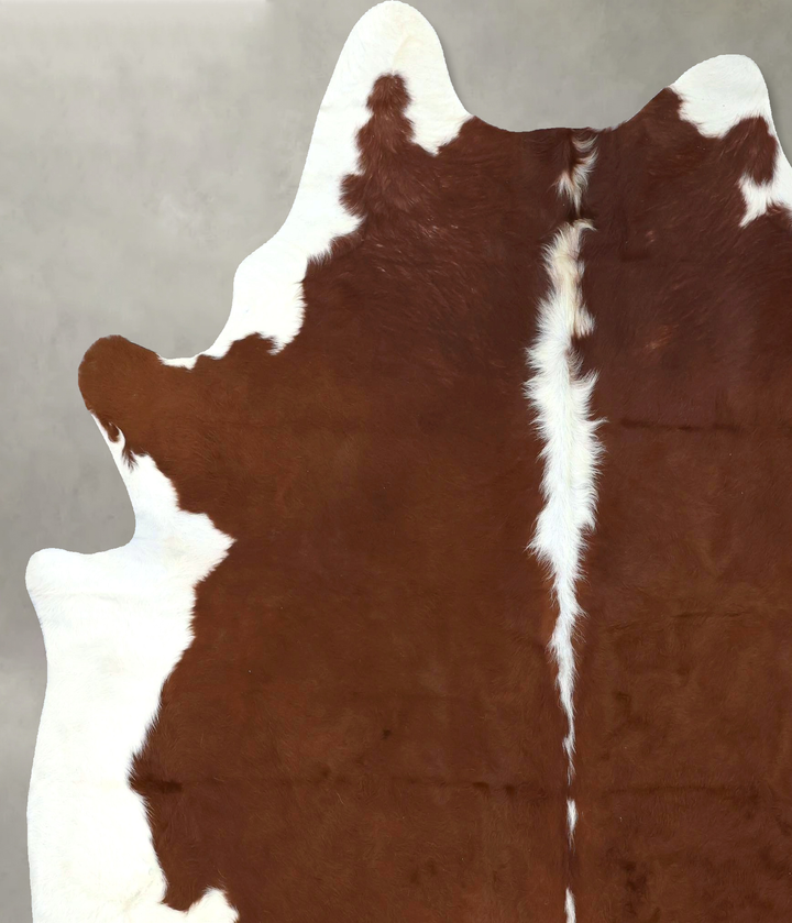 Hereford XX-Large Brazilian Cowhide Rug 7'6"H x 6'9"W #B19478 by Hudson Hides