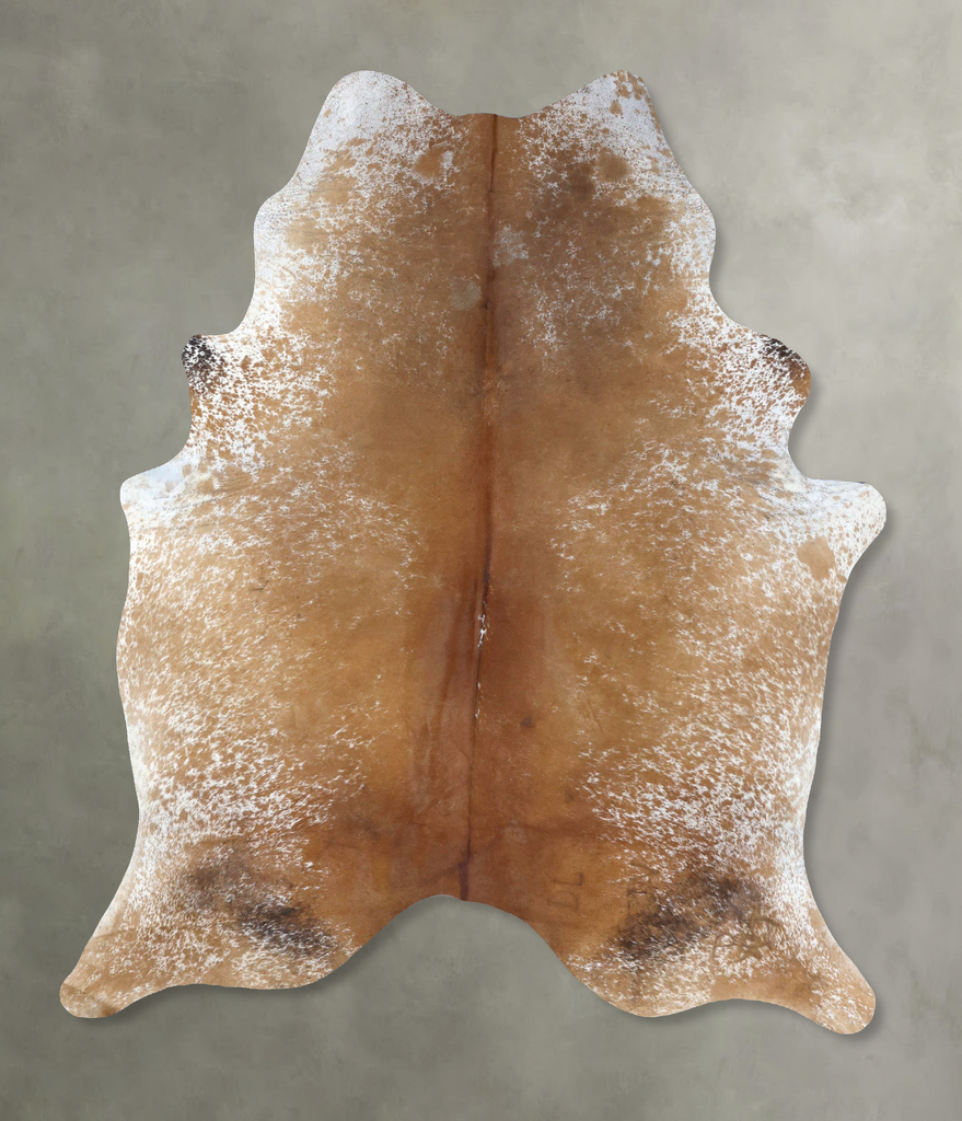 Salt and Pepper Brown XX-Large Brazilian Cowhide Rug 7'11"H x 6'4"W #B19484 by Hudson Hides
