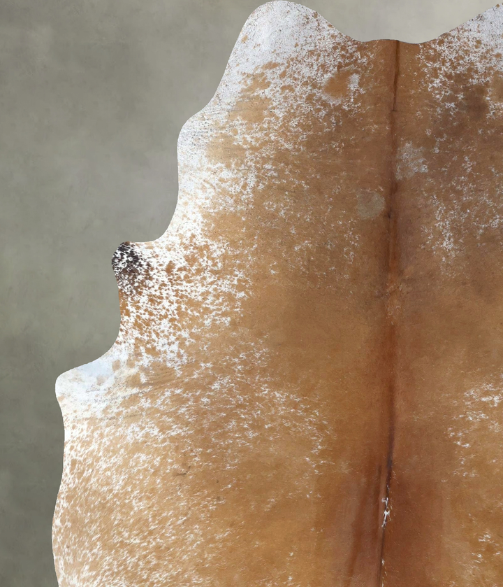Salt and Pepper Brown XX-Large Brazilian Cowhide Rug 7'11"H x 6'4"W #B19484 by Hudson Hides