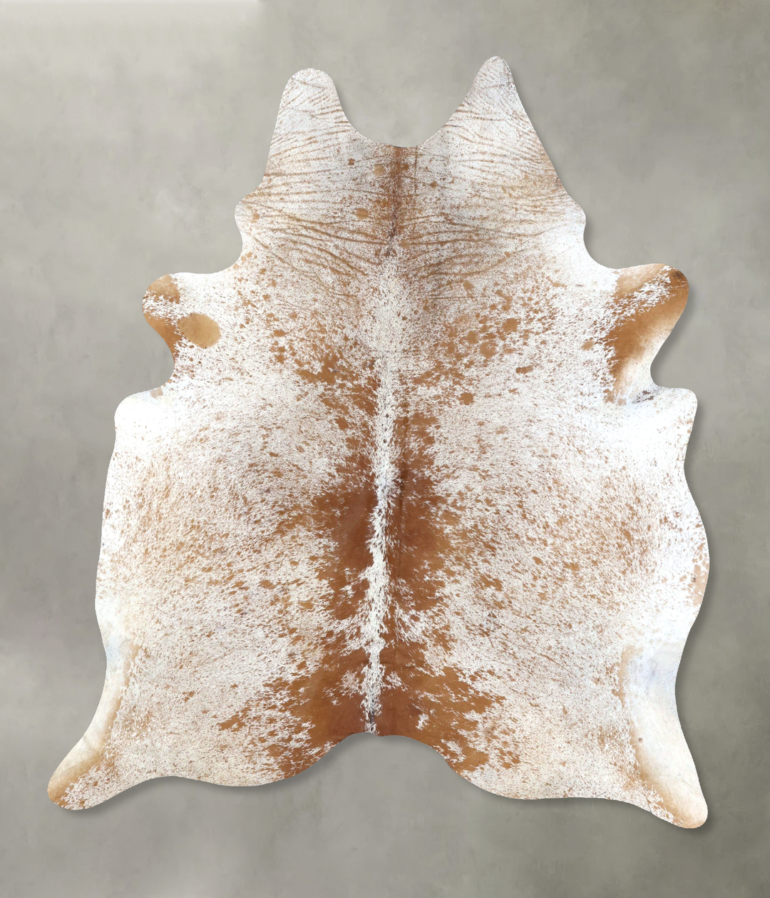 Salt and Pepper Brown X-Large Brazilian Cowhide Rug 7'11"H x 6'0"W #B1