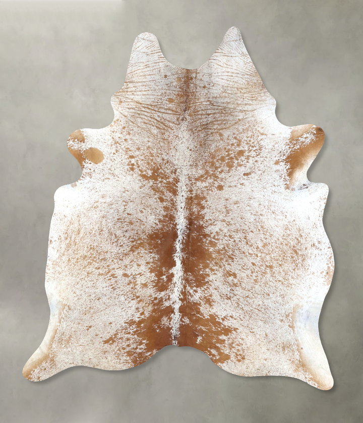 Salt and Pepper Brown X-Large Brazilian Cowhide Rug 7'11"H x 6'0"W #B19485 by Hudson Hides