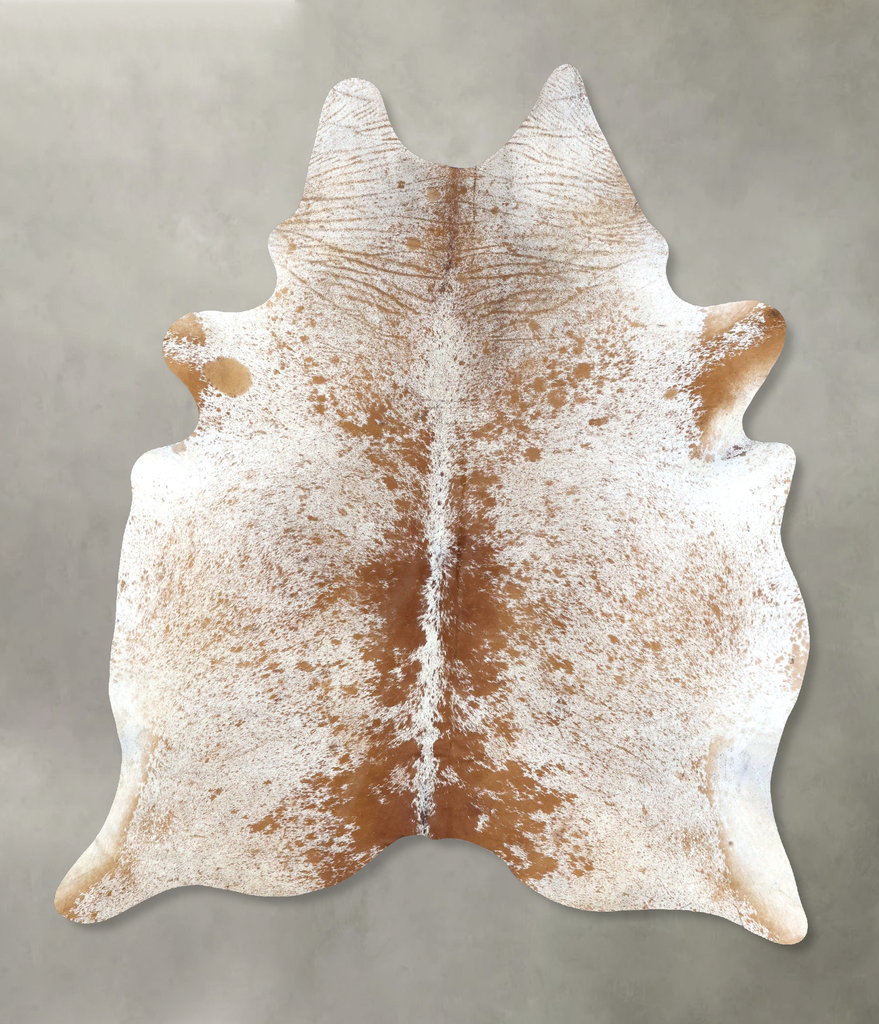 Salt and Pepper Brown X-Large Brazilian Cowhide Rug 7'11"H x 6'0"W #B19485 by Hudson Hides