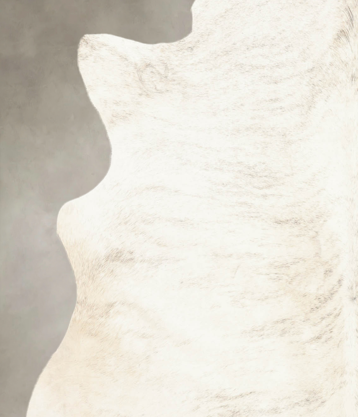 Grey Brindle Large Brazilian Cowhide Rug 6'0"H x 5'10"W #B1949 by Hudson Hides