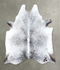 Salt and Pepper Black X-Large Brazilian Cowhide Rug 7'2