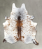 Salt and Pepper Brown X-Large Brazilian Cowhide Rug 8'0