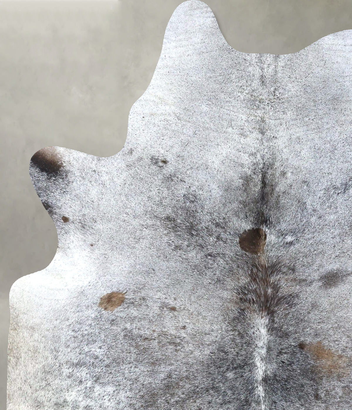 Salt and Pepper Black Cowhide Rug #B19506