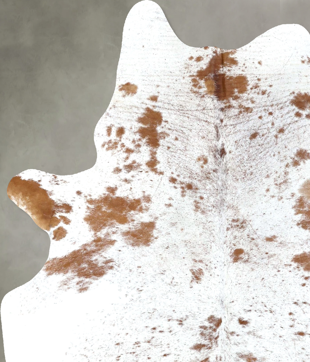 Salt and Pepper Brown Large Brazilian Cowhide Rug 7'1"H x 5'5"W #B1951