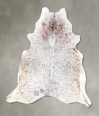 Salt and Pepper Brown X-Large Brazilian Cowhide Rug 6'10"H x 6'1"W #B19517 by Hudson Hides