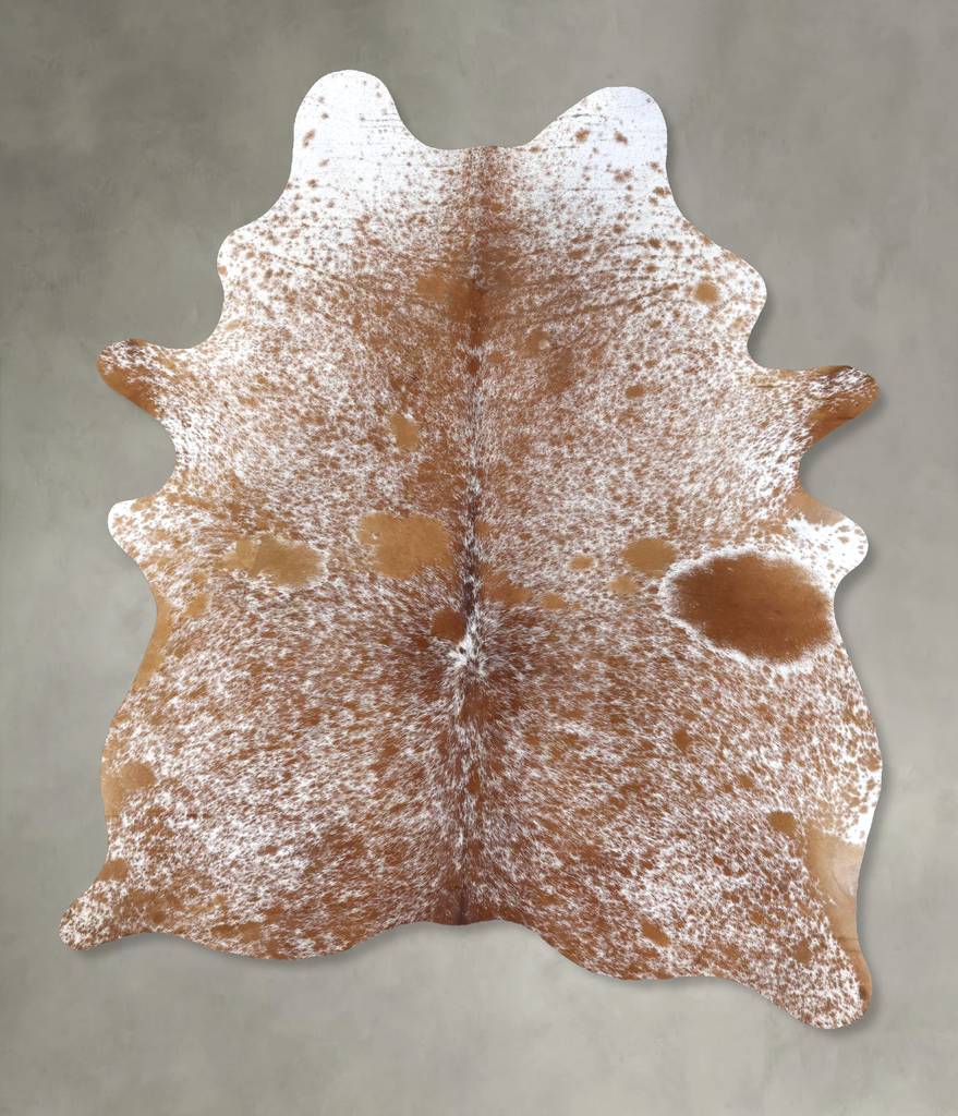 Salt and Pepper Brown X-Large Brazilian Cowhide Rug 7'10"H x 5'7"W #B19520 by Hudson Hides