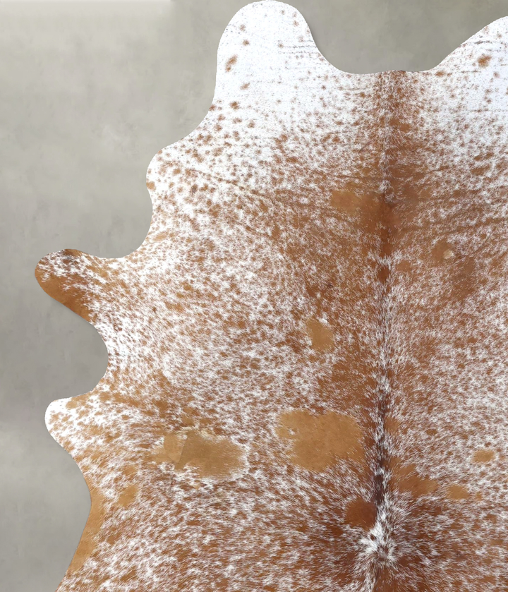 Salt and Pepper Brown X-Large Brazilian Cowhide Rug 7'10"H x 5'7"W #B19520 by Hudson Hides