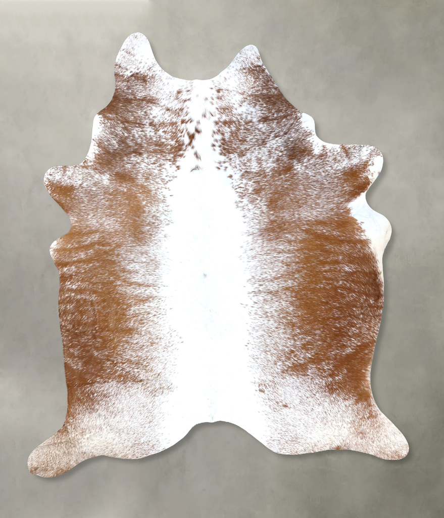 Salt and Pepper Brown XX-Large Brazilian Cowhide Rug 8'11"H x 7'1"W #B19521 by Hudson Hides