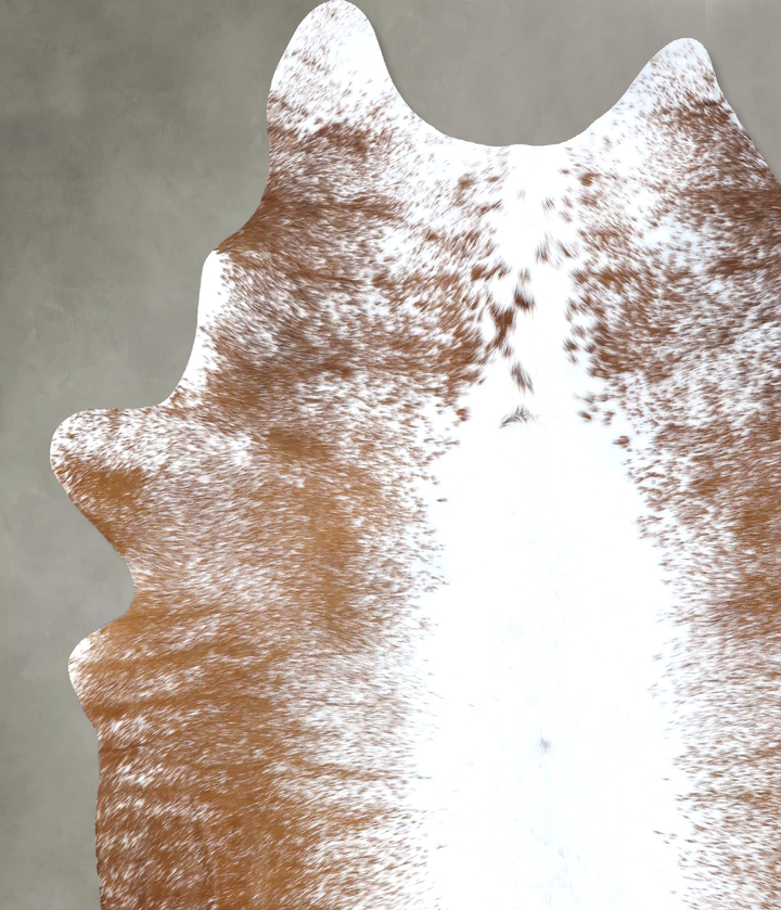 Salt and Pepper Brown XX-Large Brazilian Cowhide Rug 8'11"H x 7'1"W #B19521 by Hudson Hides