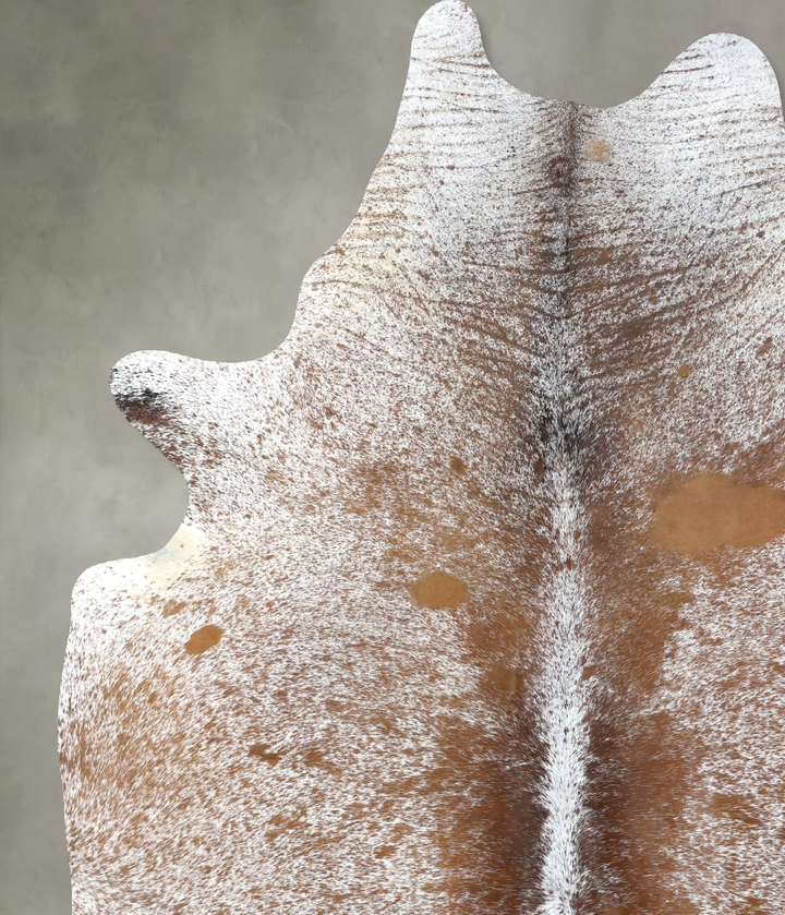 Salt and Pepper Brown XX-Large Brazilian Cowhide Rug 8'2"H x 6'5"W #B19524 by Hudson Hides