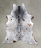 Salt and Pepper Brown XX-Large Brazilian Cowhide Rug 8'1