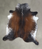 Salt and Pepper Brown XX-Large Brazilian Cowhide Rug 7'7