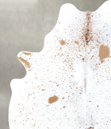 Salt and Pepper Brown X-Large Brazilian Cowhide Rug 7'3"H x 5'9"W #B19532 by Hudson Hides