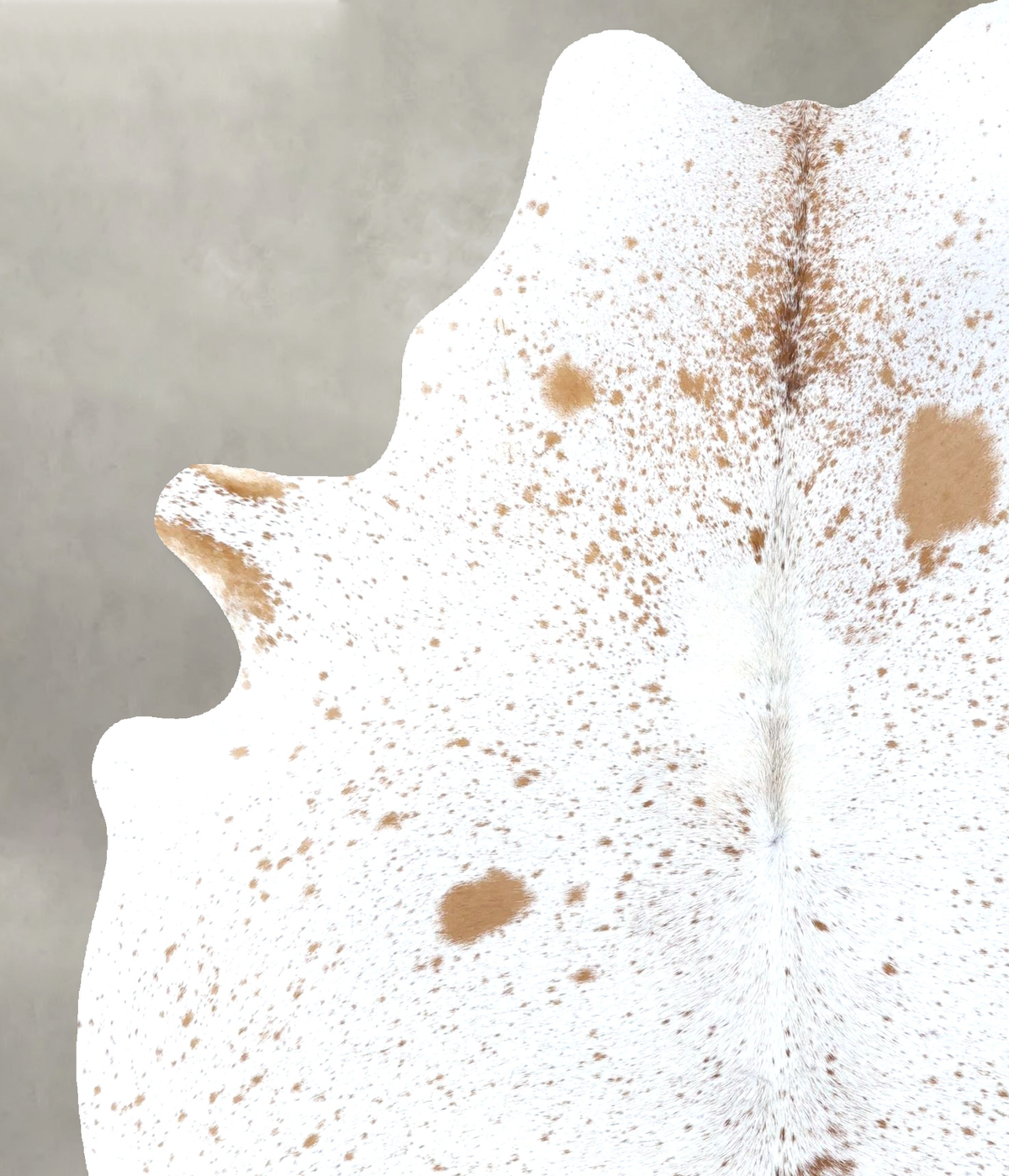 Salt and Pepper Brown Cowhide Rug #B19532