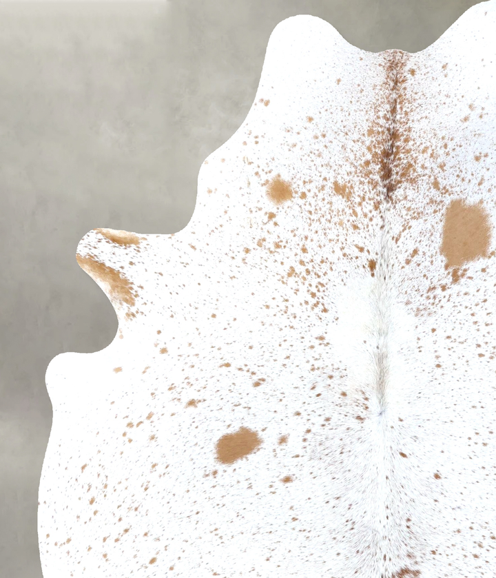 Salt and Pepper Brown X-Large Brazilian Cowhide Rug 7'3"H x 5'9"W #B19532 by Hudson Hides