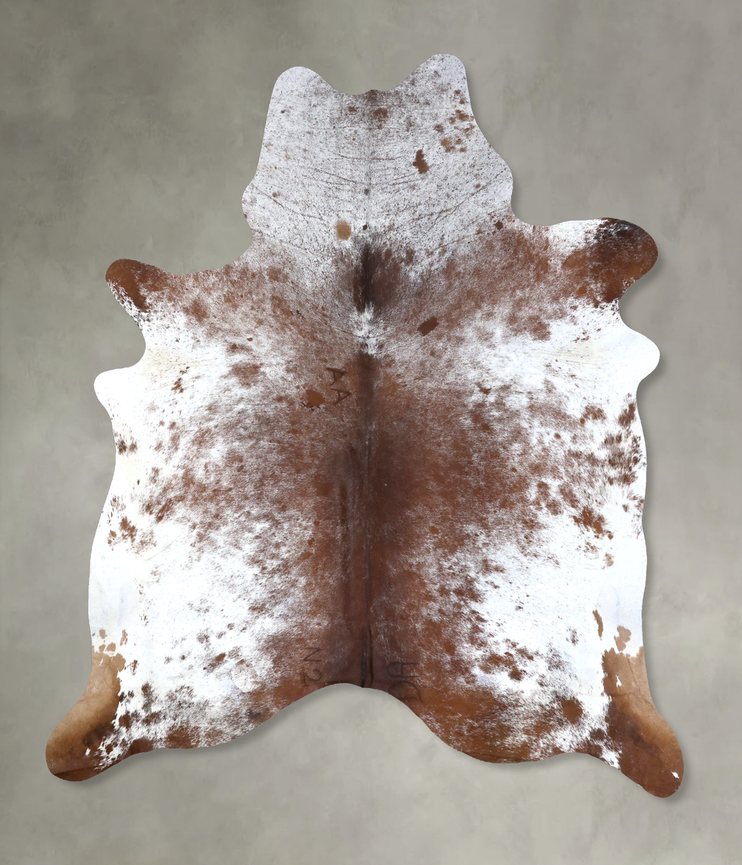 Salt and Pepper Brown XX-Large Brazilian Cowhide Rug 8'4"H x 6'11"W #B