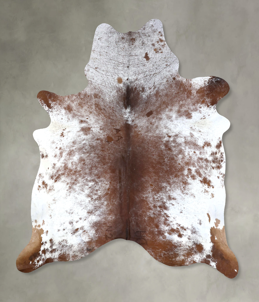 Salt and Pepper Brown XX-Large Brazilian Cowhide Rug 8'4"H x 6'11"W #B19536 by Hudson Hides
