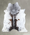 Salt and Pepper Brown X-Large Brazilian Cowhide Rug 6'10