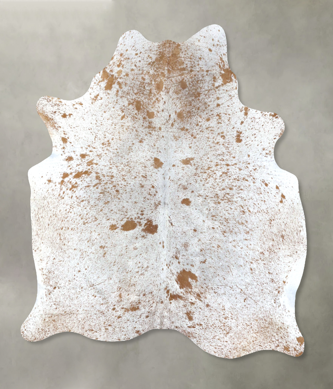 Salt and Pepper Brown Large Brazilian Cowhide Rug 6'11"H x 5'7"W #B195