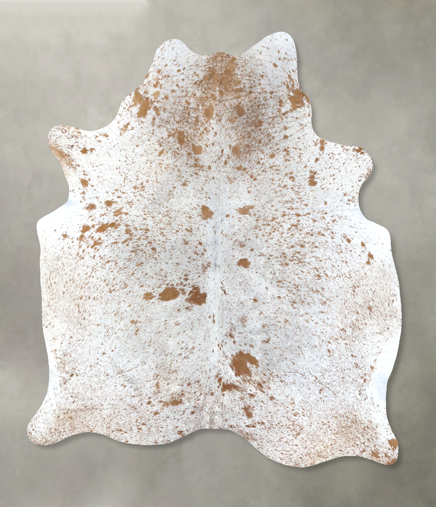 Salt and Pepper Brown Large Brazilian Cowhide Rug 6'11"H x 5'7"W #B19545 by Hudson Hides