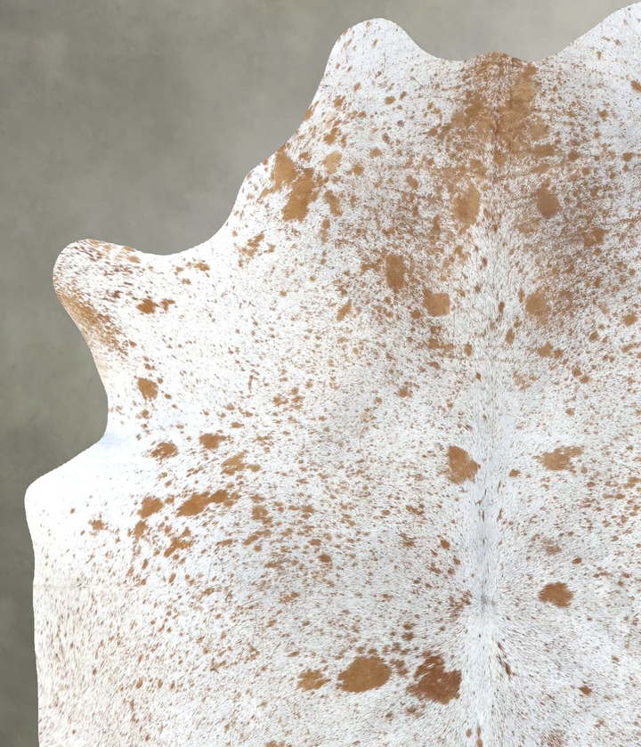 Salt and Pepper Brown Large Brazilian Cowhide Rug 6'11"H x 5'7"W #B19545 by Hudson Hides