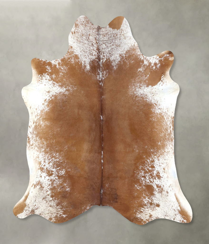 Salt and Pepper Brown Large Brazilian Cowhide Rug 6'5"H x 6'1"W #B19546 by Hudson Hides