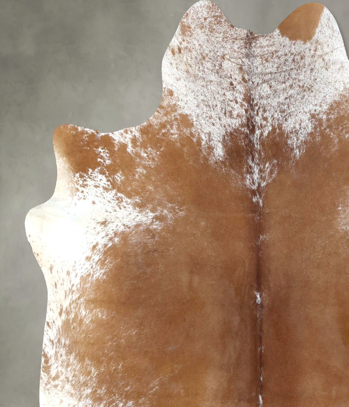 Salt and Pepper Brown Large Brazilian Cowhide Rug 6'5"H x 6'1"W #B19546 by Hudson Hides