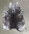 Salt and Pepper Black X-Large Brazilian Cowhide Rug 7'5